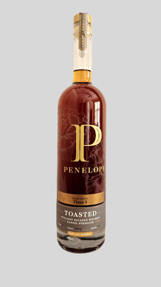 Penelope Barrel Strength Private Select "Three 3" Toasted Straight Bourbon Whiskey