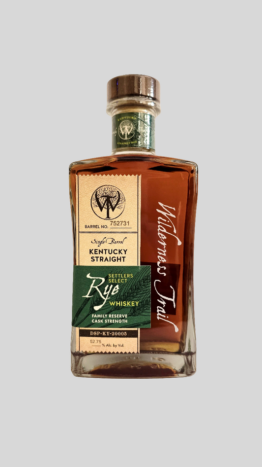 Wilderness Trail Cask Strength Single Barrel Kentucky Straight Rye Whiskey Family Reserve