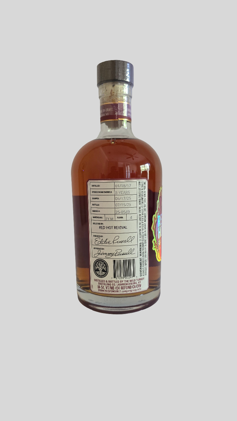 Russell's Reserve 8 Year 6 Month Private Barrel Straight Bourbon - TY-M Floor 4 - "Red Hot Revival" - Lawrenceburg, KY