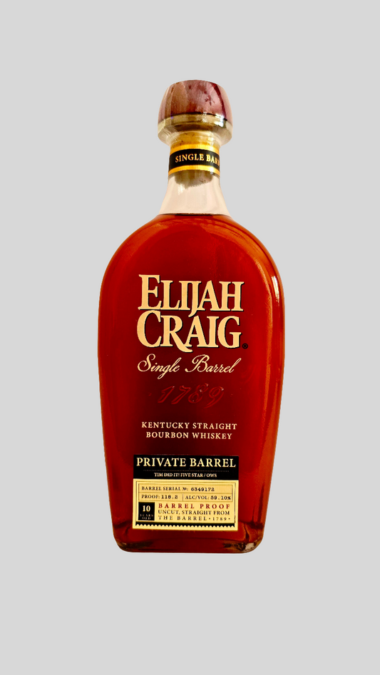 Elijah Craig Barrel Proof 10 Year Single Barrel "Tim Did It / Five Star / OWS" Kentucky Straight Bourbon