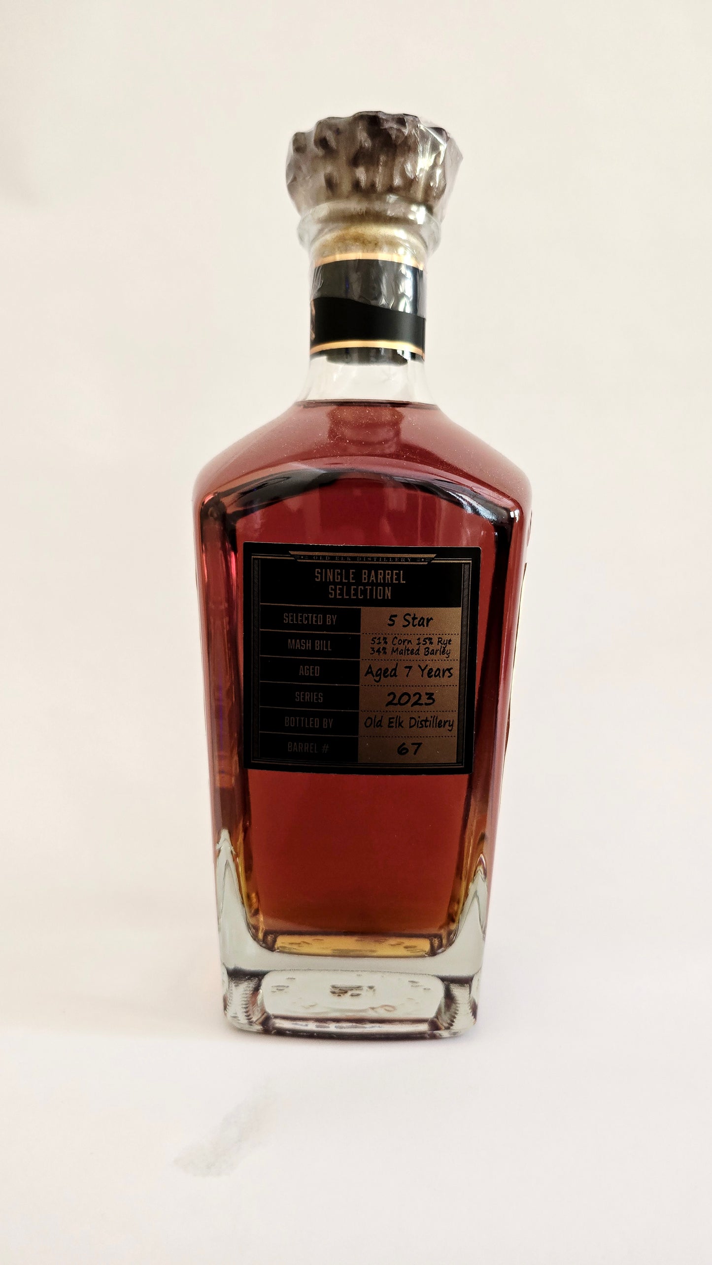 Old Elk OWS / Five Star Liquor Sour Mash Single Barrel Bourbon