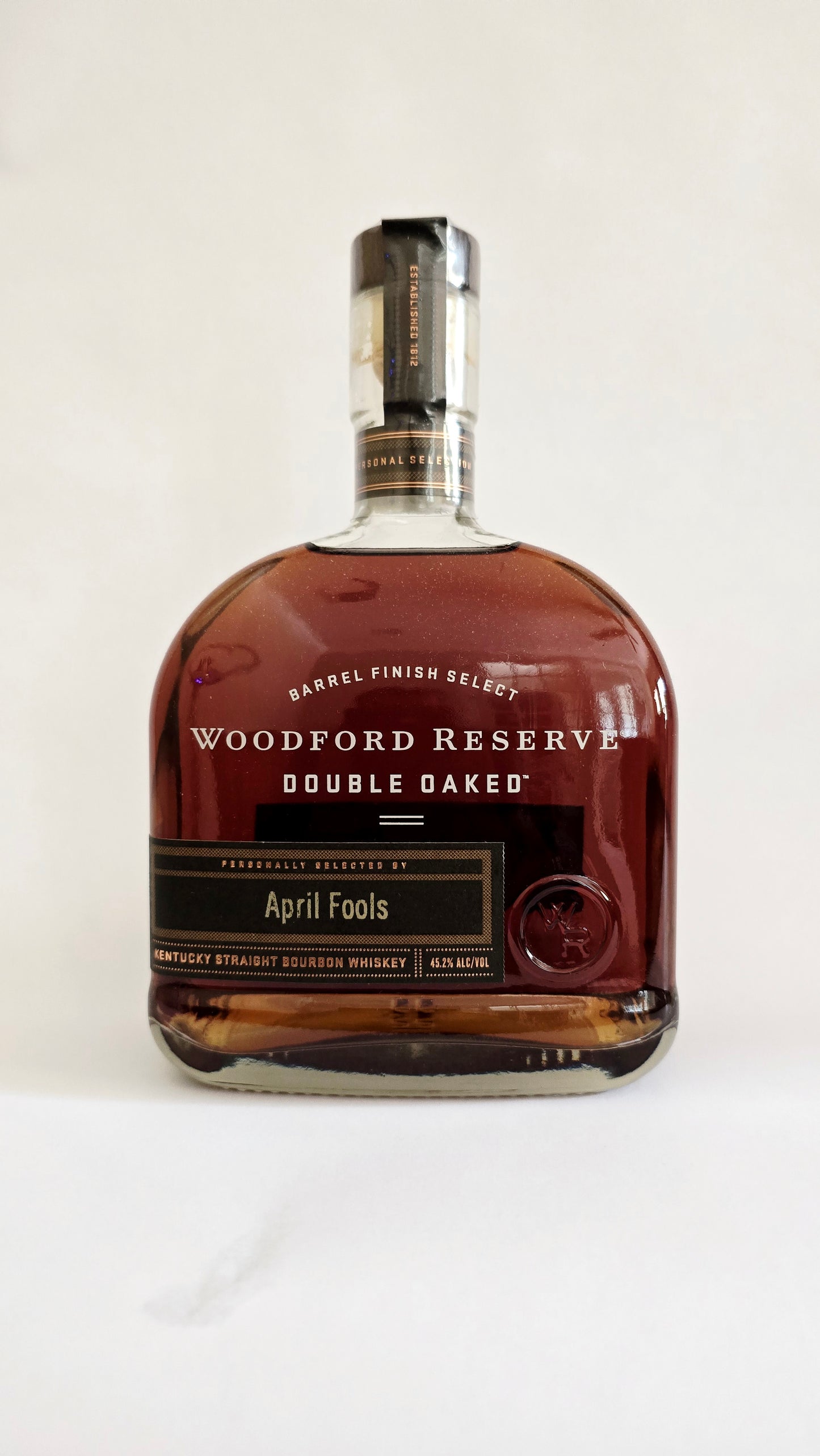 Woodford Five Star Liquor Double Oaked Single Barrel Bourbon "April Fools"