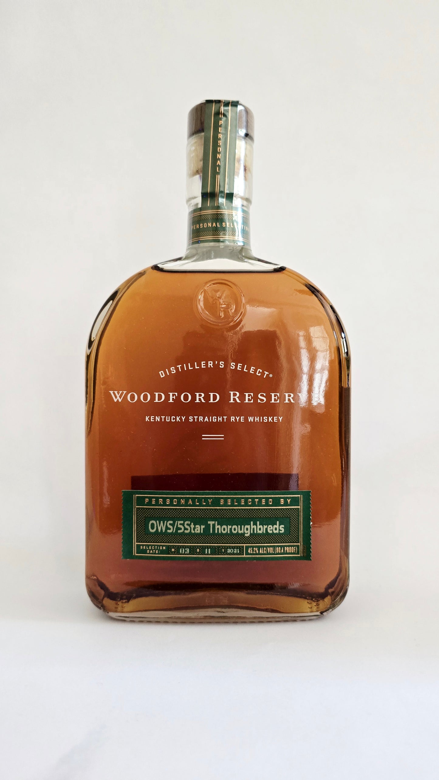 Woodford OWS / Five Star Liquor Single Barrel Rye Whiskey