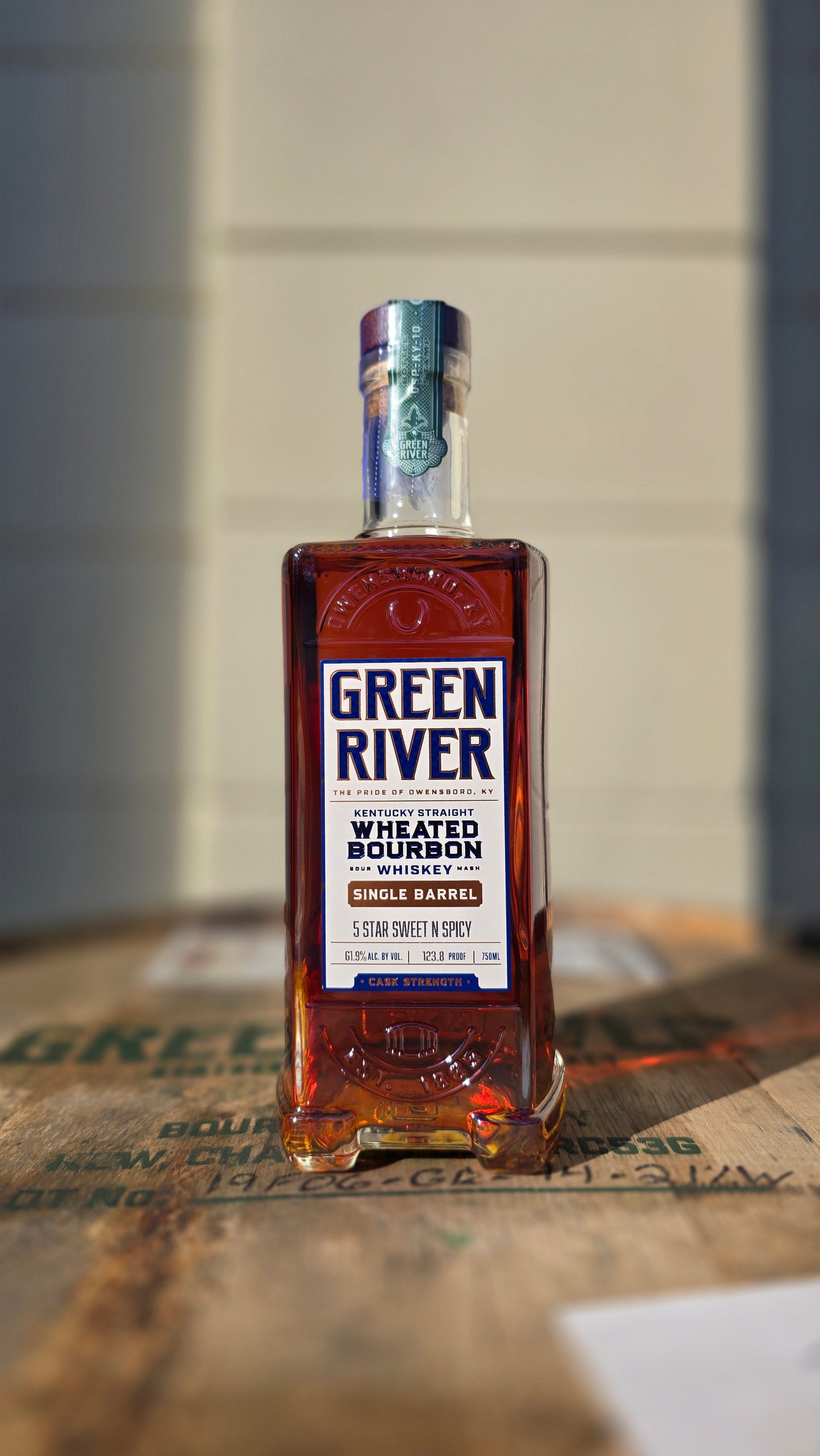 Green River Wheated Single Barrel Cask Strength "5 Star Sweet N Spicy" 61.9% 123.8 Proof