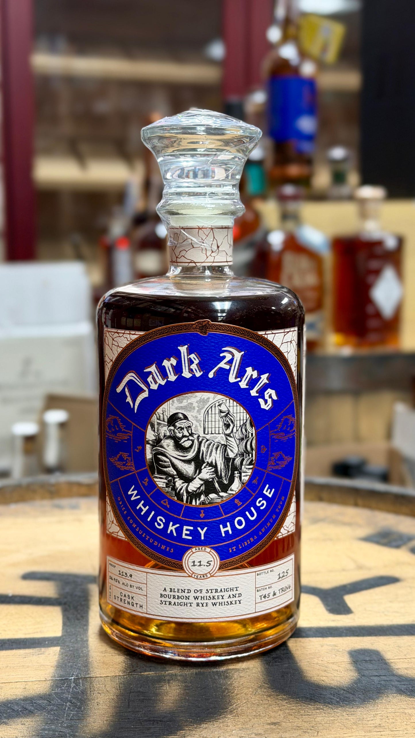 Dark Arts Bourye Blend of 11.5 Yrs Bourbon and 13 Yrs Rye OWS / 5 Star 113.9