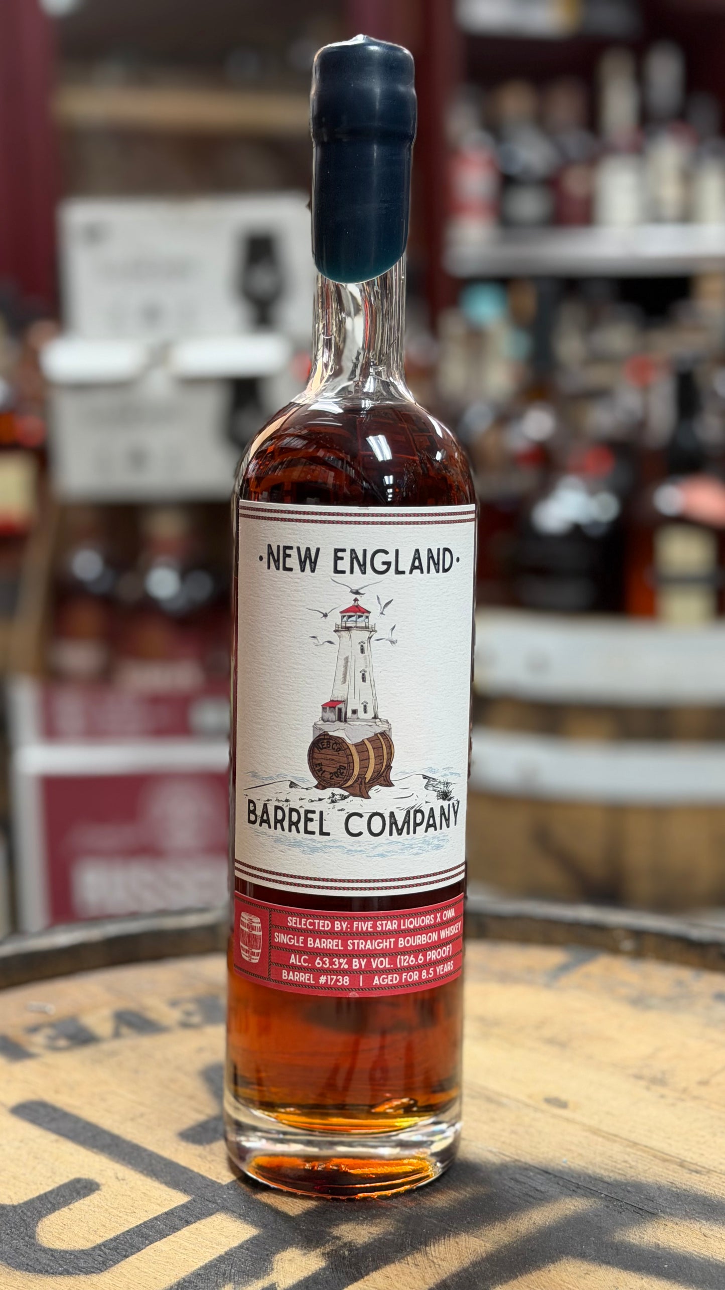 New England Barrel Company - 8.5 Year Straight Bourbon Whiskey 126.6 Proof - Five Star x Orlando Whiskey Alliance Single Barrel