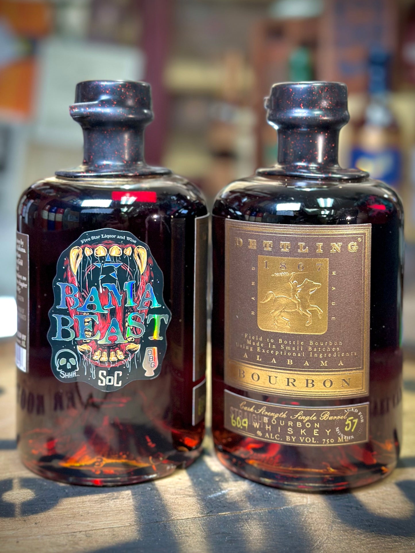 Dettling Cask Strength Single Barrel Bourbon - "Bama Beast" - 57 Months - 121.8 Proof
