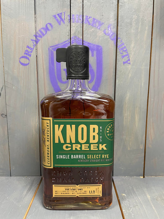 Knob Creek Single Barrel Select Rye "Five Star / OWS" - 8.8 Year