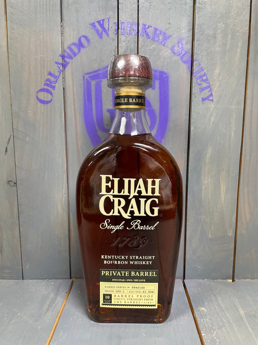 Elijah Craig Barrel Proof 10 Year Single Barrel "Five Star / OWS / HH Love" Kentucky Straight Bourbon