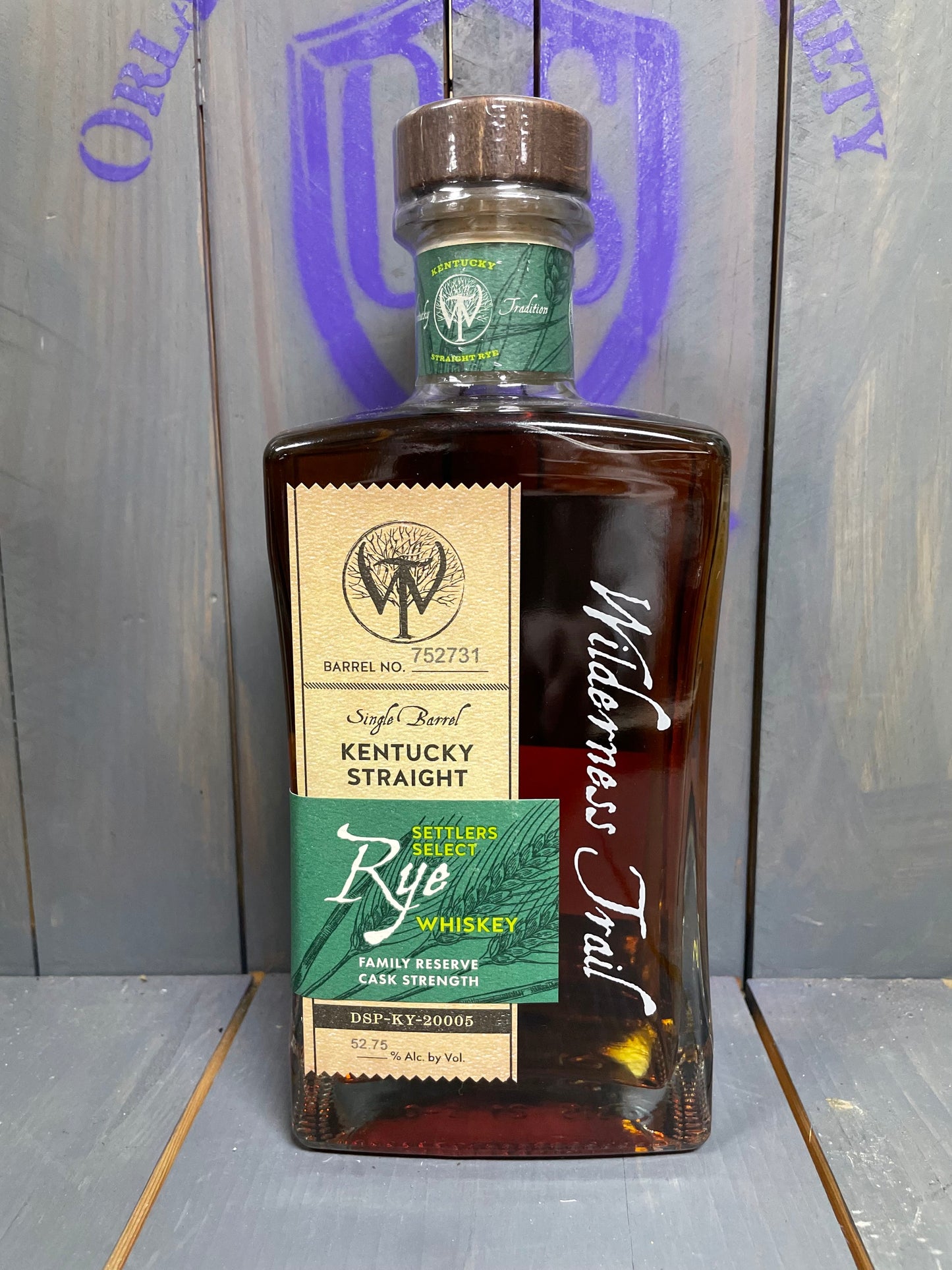 Wilderness Trail Cask Strength Single Barrel Kentucky Straight Rye Whiskey Family Reserve