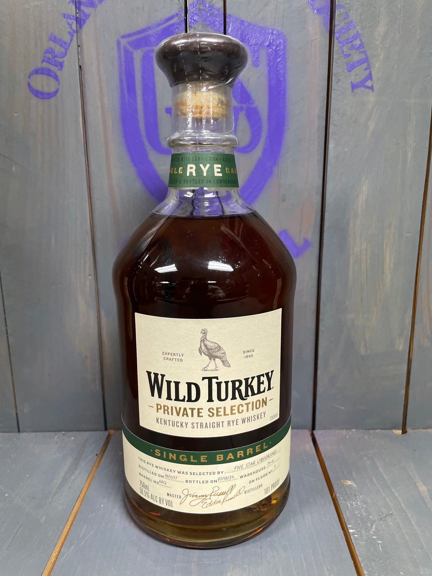 Wild Turkey Single Barrel Private Selection "Five Star Liquors / OWS" Kentucky Straight Rye Whiskey - 6.7 Year