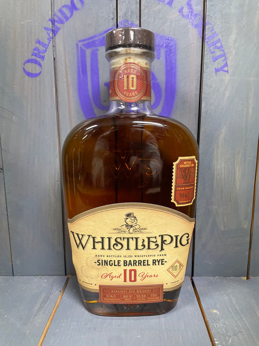 Whistle Pig Single Barrel Select "Five Star Liquor / OWS 2022" 10 Year Rye