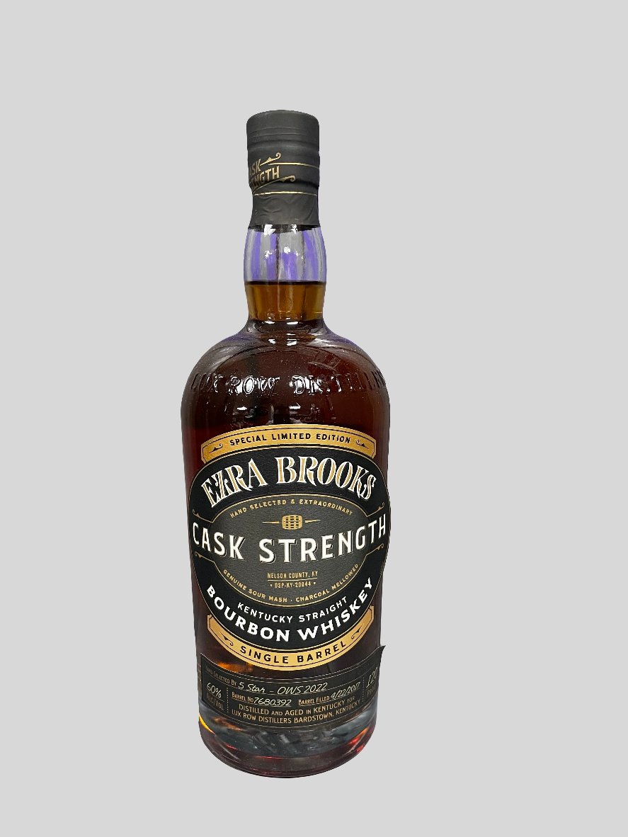 Ezra Brooks Cask Strength Single Barrel "5 Star - OWS 2022" Kentucky Straight Bourbon Whiskey
