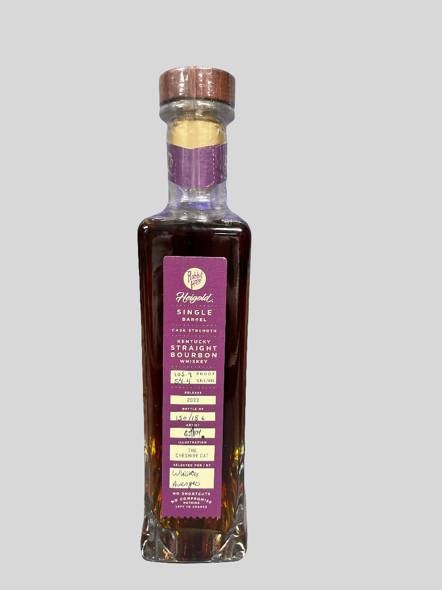 Rabbit Hole Heigold Cask Strength Single Barrel "Whiskey Avengers" Kentucky Straight Bourbon Whiskey - Cheshire Cat