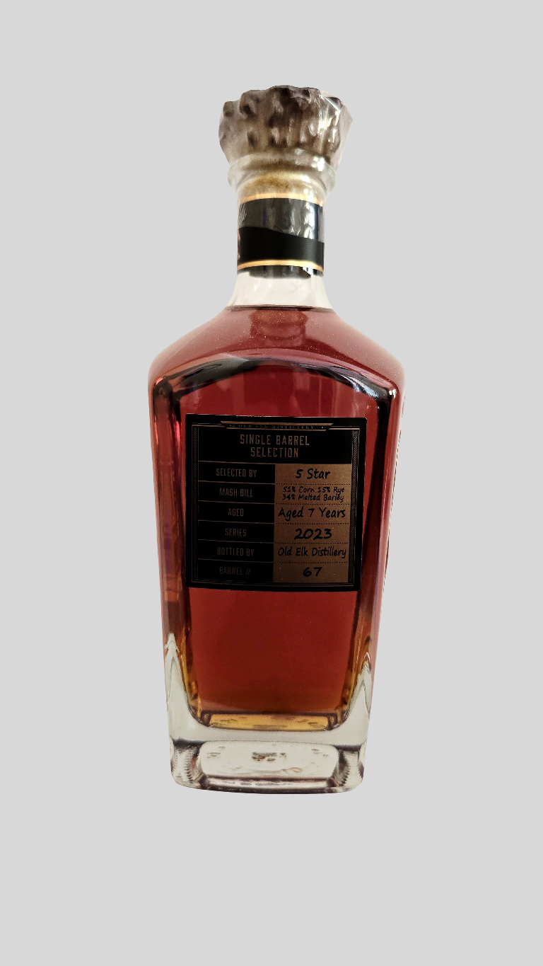 Old Elk OWS / Five Star Liquor Sour Mash Single Barrel Bourbon