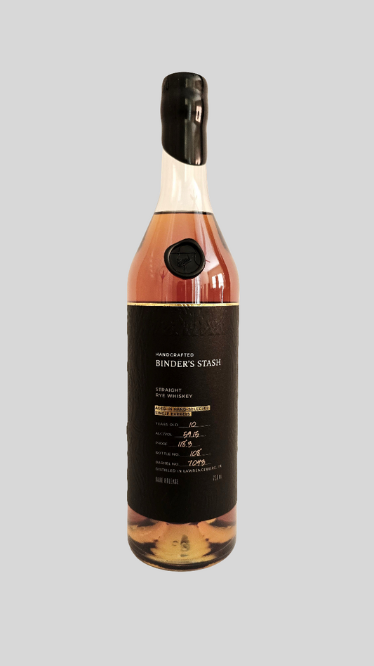 Binder's Stash 10 Year Straight Rye Whiskey Single Barrel