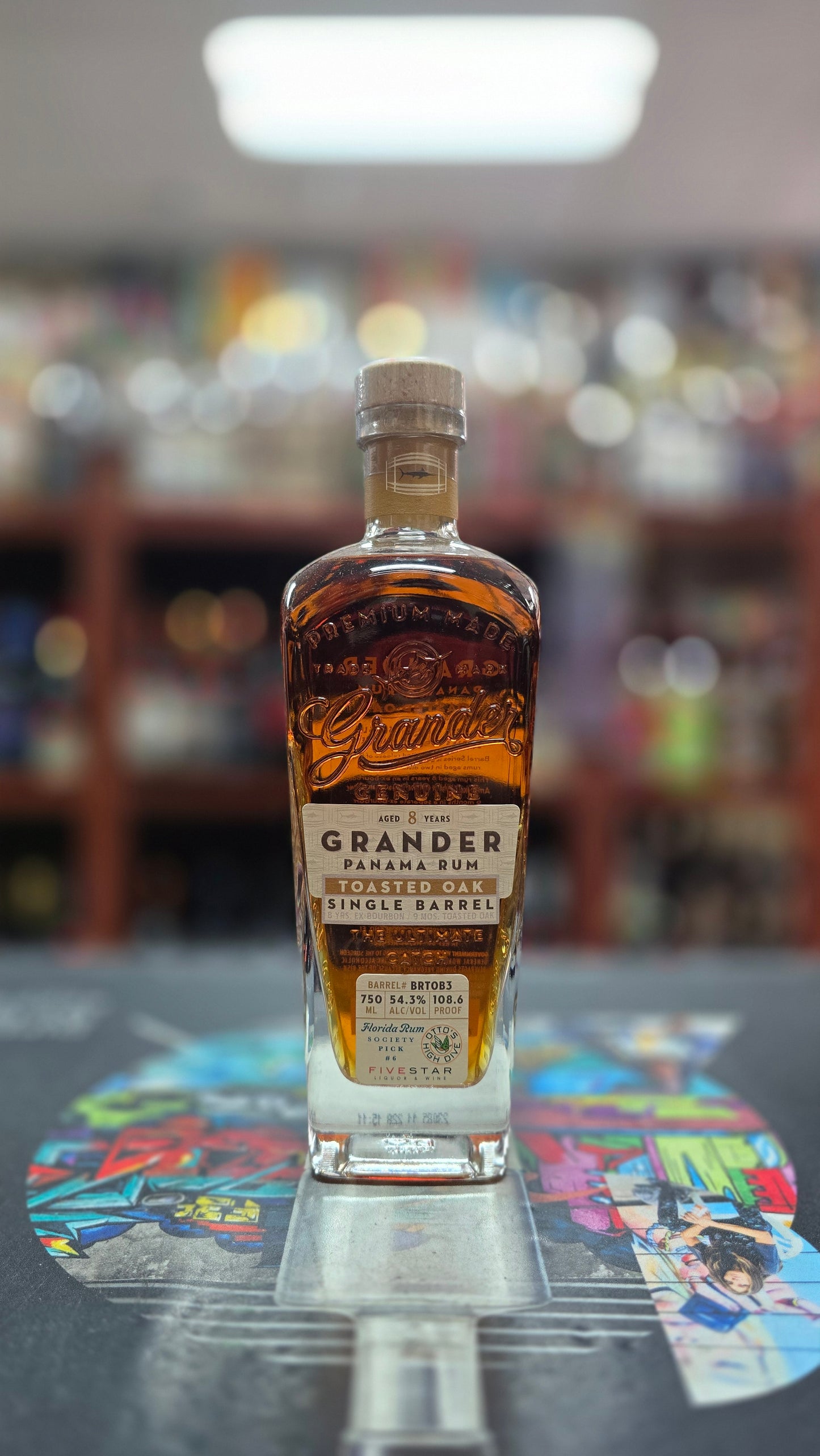 Grander Toasted Oak Rum FRS/Otto's High Dive /Five Star Liquor 108.6 Proof
