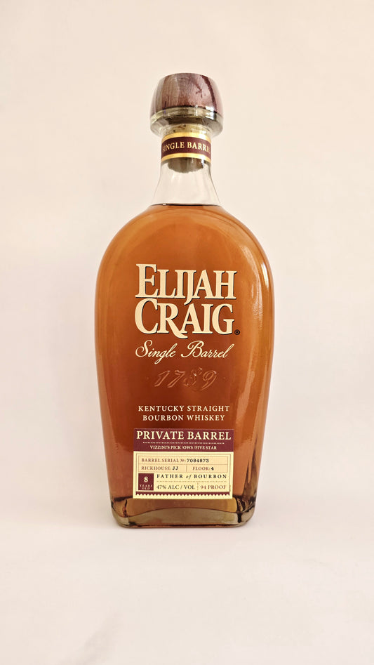 Elijah Craig Single Barrel "Vizzini's Pick / OWS / Five Star" 8 year 94 proof