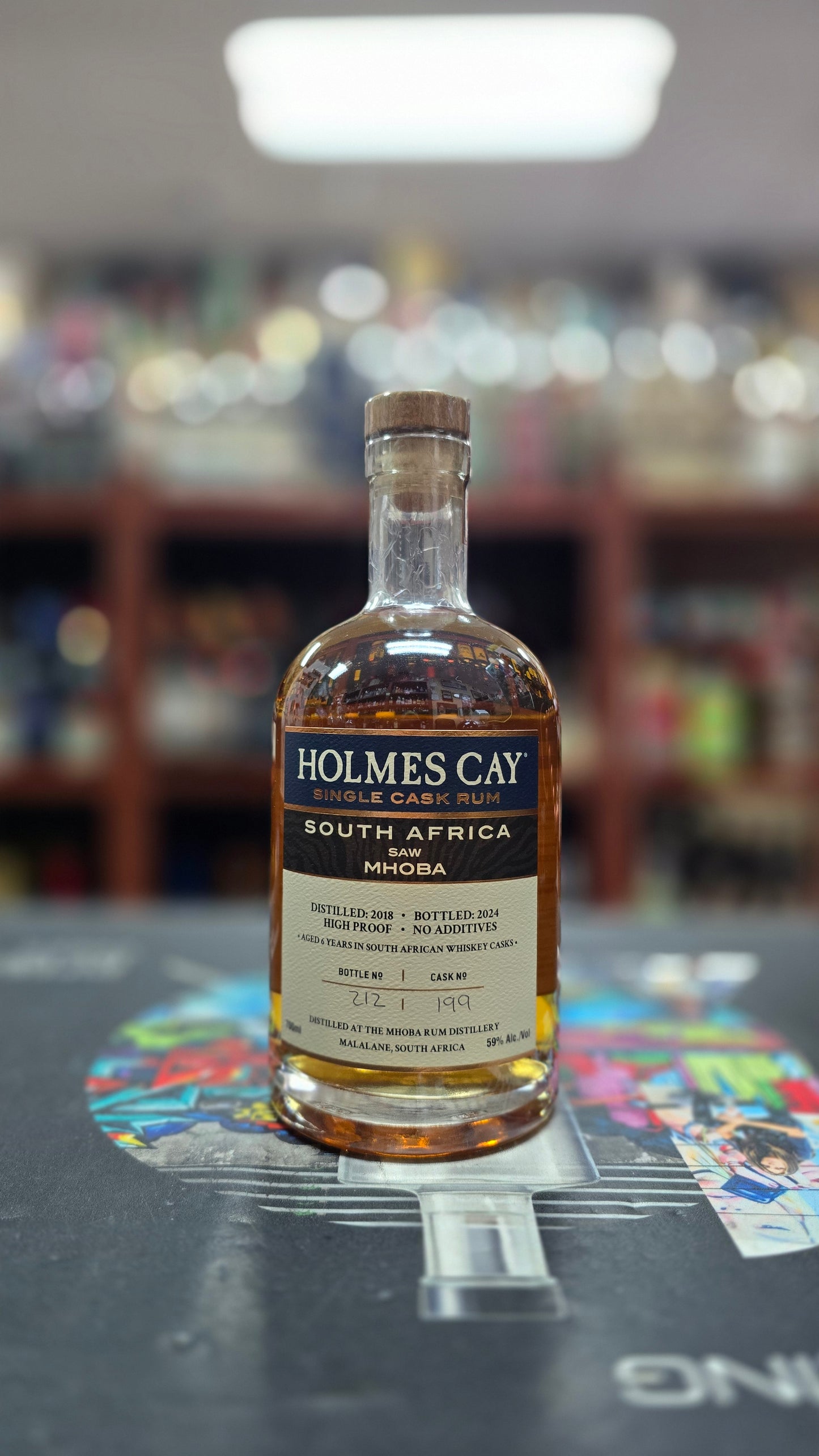 Holmes Cay South Africa MHOBA SAW Cask # 199, 118 proof