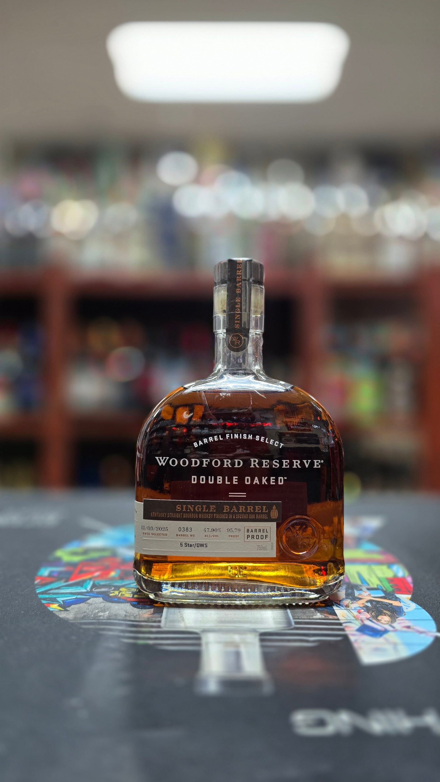 Woodford Double Oaked Single Barrel Barrel Proof Bourbon "5 Star / OWS" 95.79 Proof