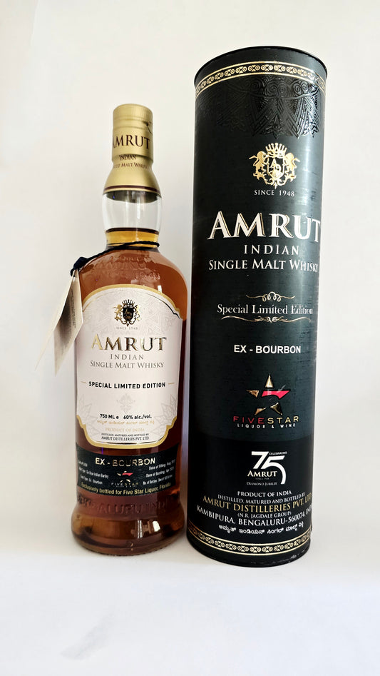 Amrut Five Star Liquor Single Barrel Indian Single Malt Whiskey