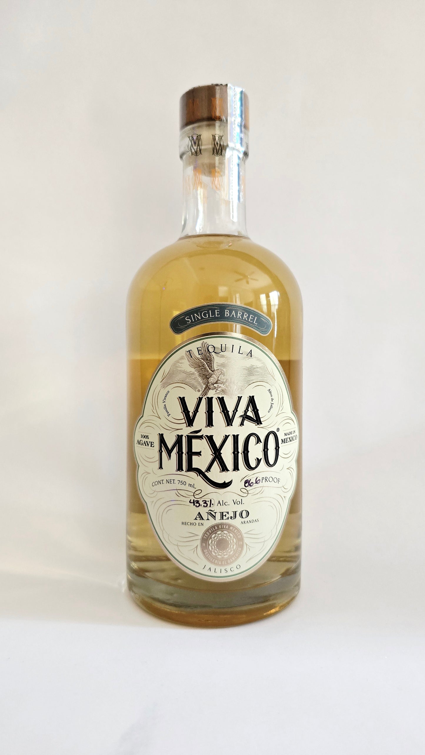 Viva Mexico Single Barrel Añejo Tequila
